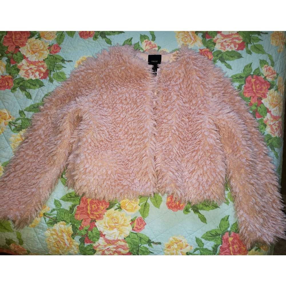 Pink fluffy jacket